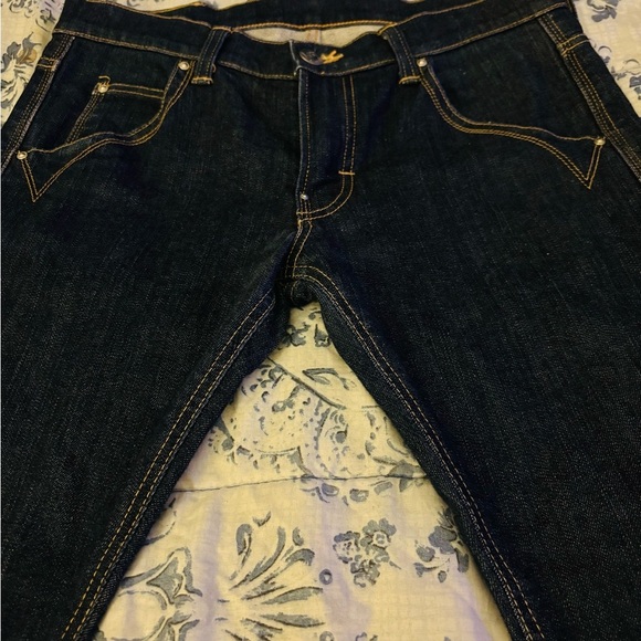 Lee Blue Straight Leg Jeans with Contrast Stitching W32 L30 - Picture 10 of 11